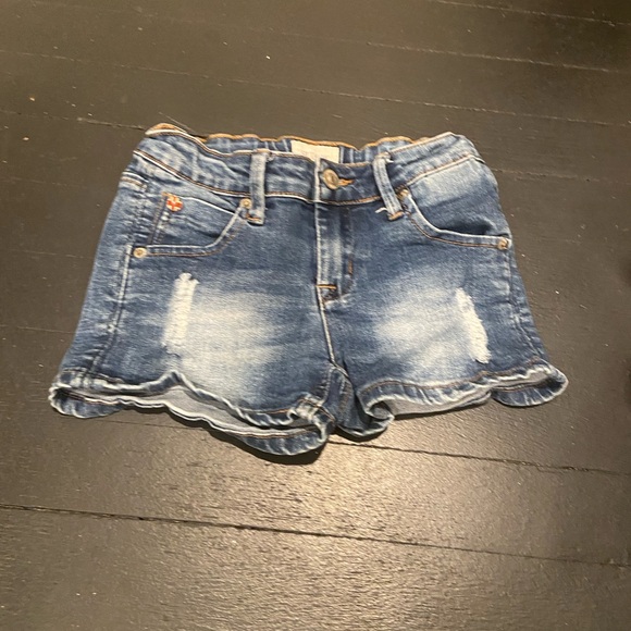 Hudson Jeans Blue Distressed girls Denim Shorts 10 GC - Picture 1 of 9